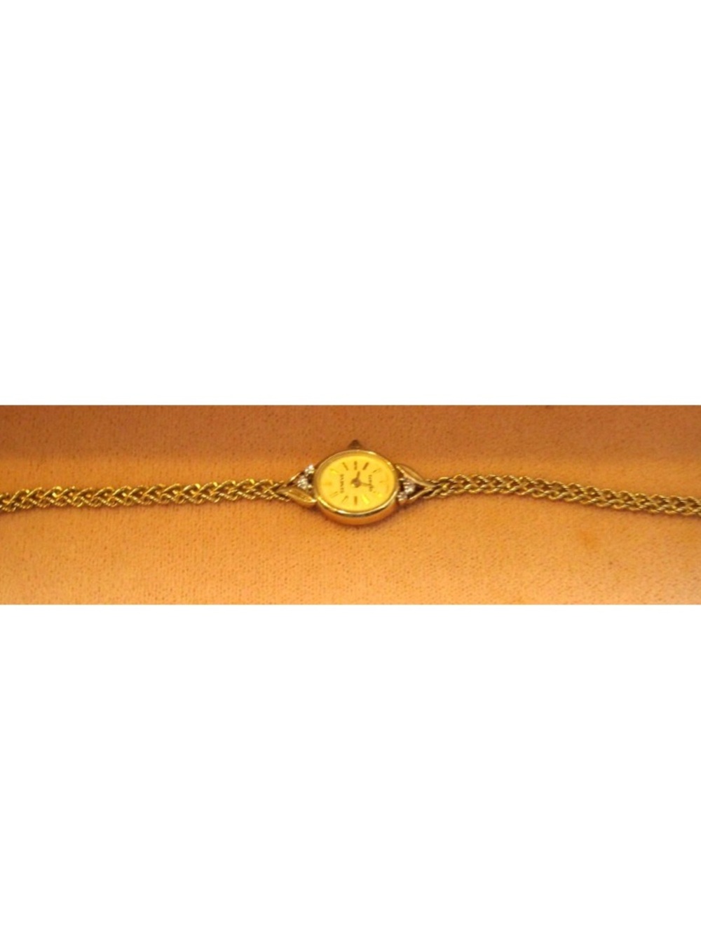 Stunning solid 10k Yellow Gold Ladies Watch with Leaf Accents - Picture 6 of 8